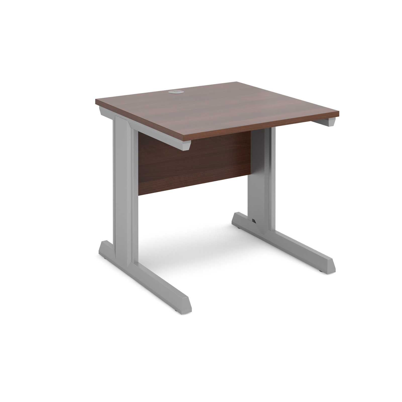 Dams Vivo II Walnut Desk | Straight 800 Deep 