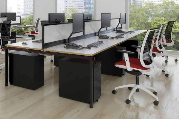 Adapt Bench Desks Floating Top Design